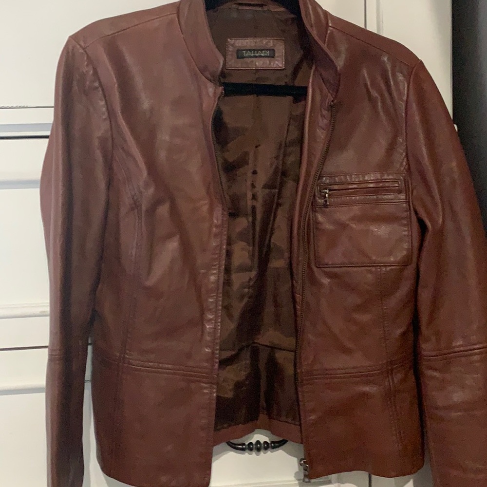 Tahari Leather Jacket